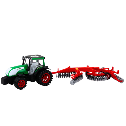 Traktor z przyczepą i wałem strunowym, kosiarka rolnicza EAN: 5905991017998