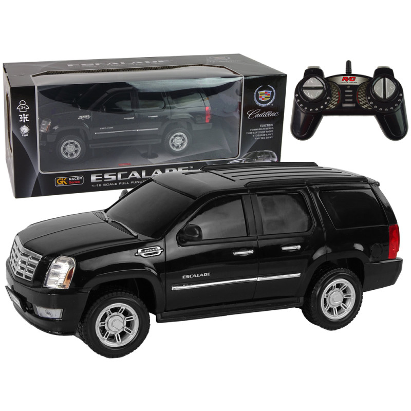 Auto Cadillac Escalade R/C Czarny z Światłami i Dźwiękiem 1:16 EAN: 5905515359368