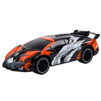 Auto sportowe zdalnie sterowane rc 1:10 pomarańczowe prędkość 25 km/h