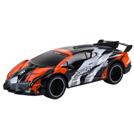 Auto sportowe zdalnie sterowane rc 1:10 pomarańczowe prędkość 25 km/h