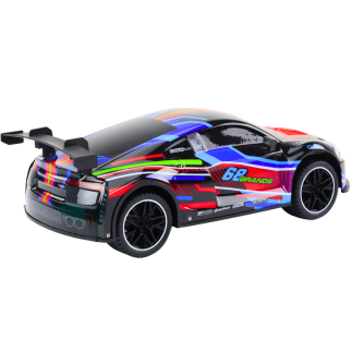 Auto sportowe zdalnie sterowane rc 1:10 25km/h światła czarny