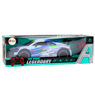 Auto sportowe zdalnie sterowane rc 1:10 25km/h światła biały