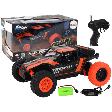 Autko terenowe zdalnie sterowane r/c 1:24 pomarańczowe