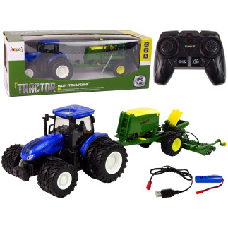 Traktor zdalnie sterowany w skali 1:24 z akcesoriami