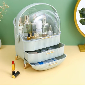 Da118b kuferek na kosmetyki biżuterię     szary