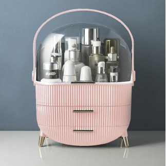 Da118c kuferek na kosmetyki biżuterię     różowy