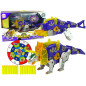 Dinobots 2w1 Fioletowy Triceratops Dinozaur Pistolet na Strzałki z Tarcza EAN: 5904204759014