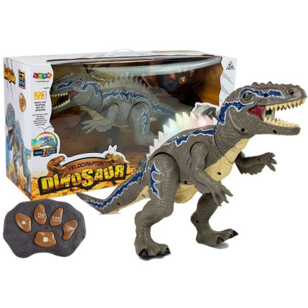 Dinozaur zdalnie sterowany tyranozaur świeci szary