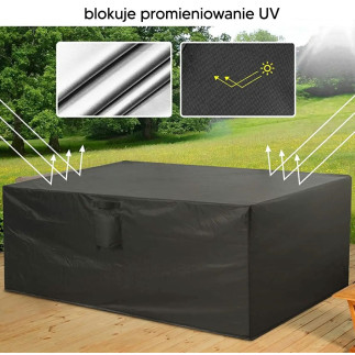 DA168 POKROWIEC NA MEBLE OGRODOWE         242x162x100CM