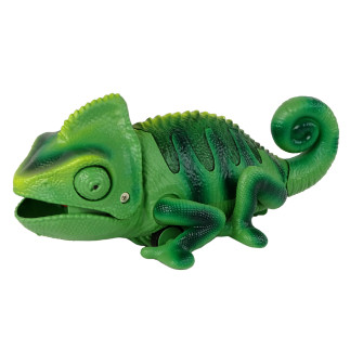Kameleon zdalnie sterowany zielony światła 28 cm