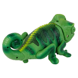 Kameleon zdalnie sterowany zielony światła 28 cm