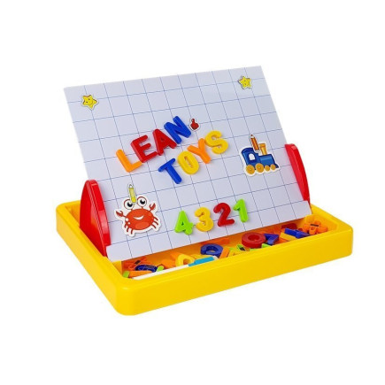 Tablica do rysowania z magnesami 5905214973018 - Kreatywna zabawa dla dzieci z magnetycznymi akcesoriami.