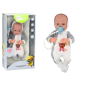 Lalka bobas ze smoczkiem i kocyk body akcesoria 35 cm - EAN: 5905991015345 Lalka bobas ze smoczkiem i kocyk body akcesoria 35 cm - EAN: 5905991015345