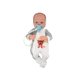 Lalka bobas ze smoczkiem i kocyk body akcesoria 35 cm - EAN: 5905991015345