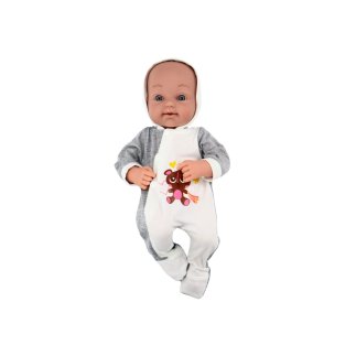Lalka bobas ze smoczkiem kocyk body akcesoria zestaw 35 cm