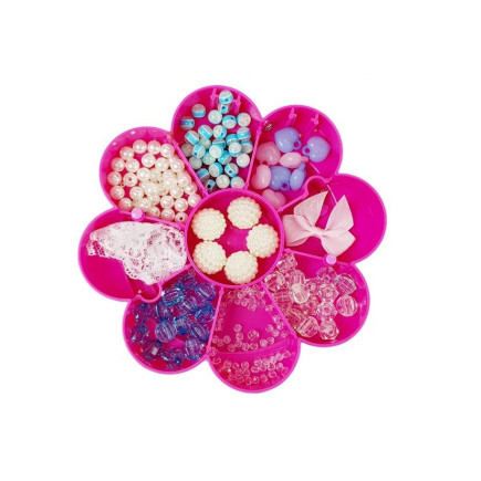 Zestaw koralików do biżuterii diy składane pudełko z lusterkiem