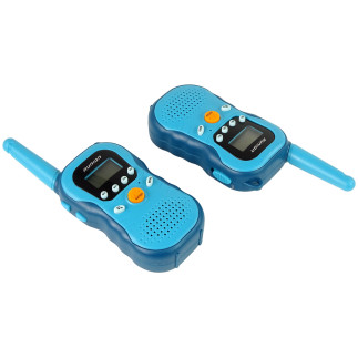 Zestaw walkie talkies krótkofalówki dla dzieci niebieskie 2 szt. EAN: 5905679072011
