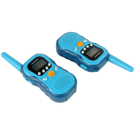 Zestaw walkie talkies krótkofalówki dla dzieci niebieskie 2 szt. EAN: 5905679072011