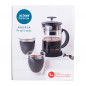 Szklanki termiczne do kawy i herbaty Andrea 300 ml i dzbanek z zaparzaczem 800 ml, 2 szt.