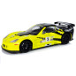 Auto sportowe wyścigowe r/c 1:18 corvette c6.r żółty 2.4 g światła