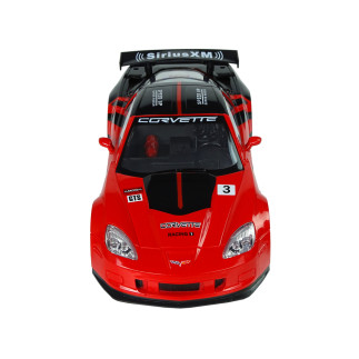 Auto Sportowe Wyścigowe R/C 1:18 Corvette C6.R Czerwony 2.4 G Światła