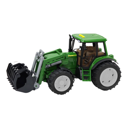 Traktor rolniczy koparka duży zielony światła dźwięki