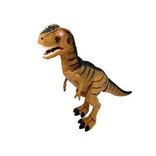 Dinozaur tyranozaur porusza się ryczy świeci