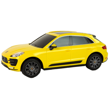 Auto r/c porsche macan turbo 1:24 rastar żółty
