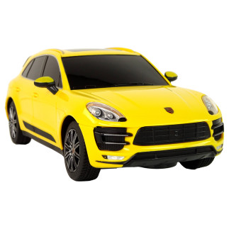 Auto r/c porsche macan turbo 1:24 rastar żółty