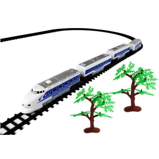 Kolejka pociąg pendolino tory na baterie z dźwiękiem i światłem