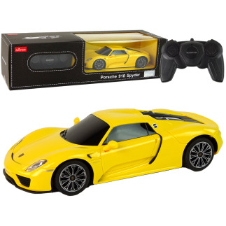 Auto r/c porsche 918 1:24 rastar żółte