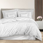 Pościel Satyna Bambusowo-Bawełniana Stripe White z Listwą + 4x40x40 Bamboo EAN: [tutaj wstaw EAN]