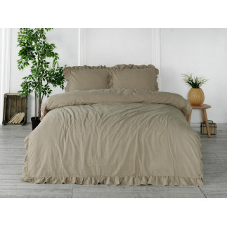 Pościel bawełniana oxfordtan/220x200(p) stonewashed