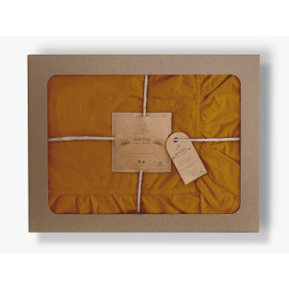 Pościel bawełniana mustard/220x200(p) stonewashed