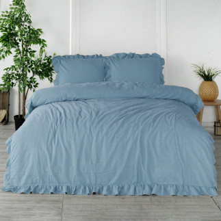 Pościel bawełniana blue/220x200(p) stonewashed