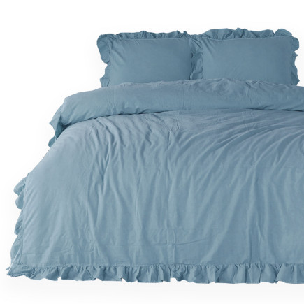 Pościel Bawełniana Blue Stonewashed 220x200 EAN: [tutaj wpisz EAN]