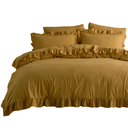 Pościel Bawełniana Ecru Olive Stonewashed 220x200 - EAN: [wstaw-ean]