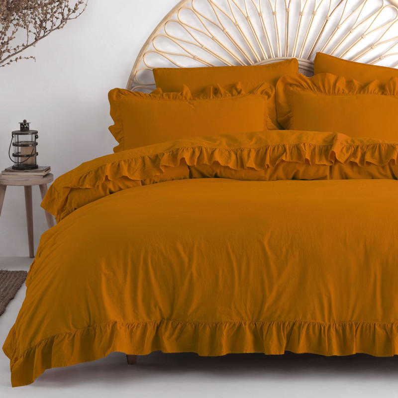 Pościel Bawełniana Sudan Brown Stonewashed 220x200 EAN: [wstaw_ean]