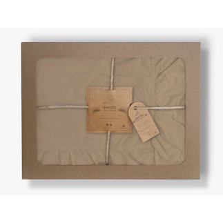 Pościel bawełniana akdeniz beige/160x200(p) stonewashed