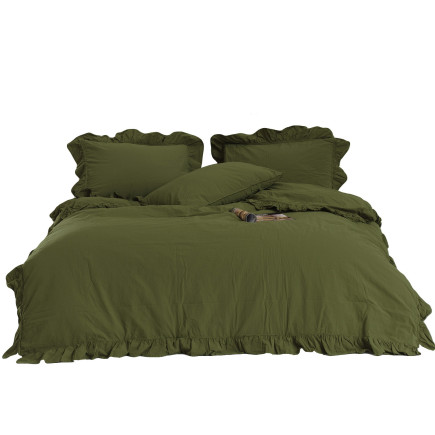 Pościel Bawełniana Olive Stonewashed EAN: [tu wpisz ean]