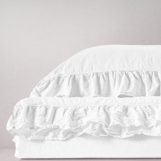 Pościel bawełniana optic white/160x200(p) stonewashed