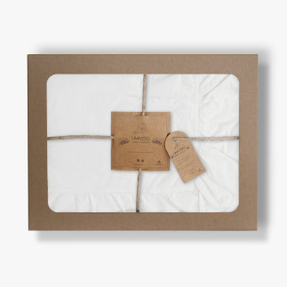 Pościel bawełniana optic white/160x200(p) stonewashed