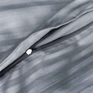 Pościel satyna bawełniana cizgili anthracite/220x200 exclusive