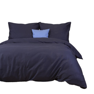 Pościel Satyna Bawełniana Cizgili Navy Blue Exclusive 180x200 EAN: [tu_wstaw_ean]