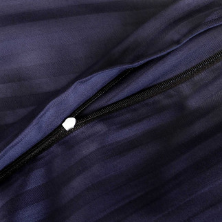 Pościel satyna bawełniana CIZGILI NAVY BLUE/180x200 EXCLUSIVE