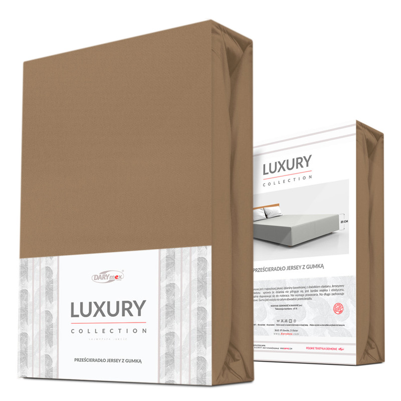Prześcieradło Jersey Elastan Z Gumką 54 Braun/Brąz 140x200x30 EAN: [wpisz EAN]