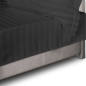 Prześcieradło Satyna Bambusowo-Bawełniana Stripe Black EAN: [wprowadź EAN tutaj]