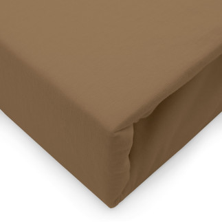 Prześcieradło jersey elastan z gumką 54 BRAUN/BRĄZ/90x200x30