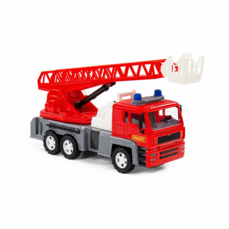 Samochód auto strażacki "ałmaz" wysuwana drabina 70 cm czerwony 88956