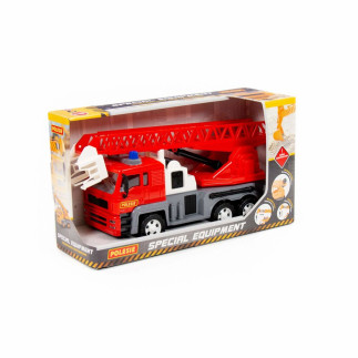 Samochód auto strażacki "ałmaz" wysuwana drabina 70 cm czerwony 88956